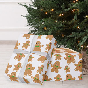 Papier Cadeau Pain d'épices Homme Noël Motif