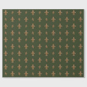 Papier Cadeau Pain d'épices Hommes Envelopper le papier (Plat)