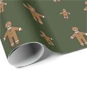 Papier Cadeau Pain d'épices Hommes Envelopper le papier (Coin rond)
