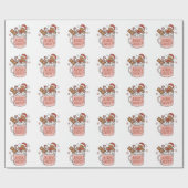 Papier Cadeau Pain d'épices joyeux et lumineux dans la baignoire (Plat)