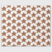 Papier Cadeau Pain d'épices Noël (Plat)