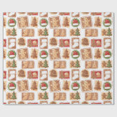 Papier Cadeau Pain d'épices Noël (Plat)
