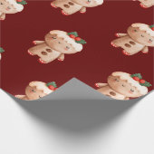 Papier Cadeau Pain d'épices Noël Noël Noël Noël Noël Noël Noël C (Coin)