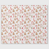 Papier Cadeau Pains D'Enfer, Sucres de canne Et Étoiles De Noël (Plat)