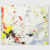 Papier Cadeau Paint Splatter (Plat)