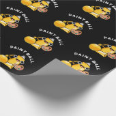 Papier Cadeau Paintball Funny Paint Pun Dark BG (Coin)