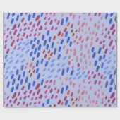Papier Cadeau Painted Dots Pattern – Hand-Painted Abstract Blue (Plat)