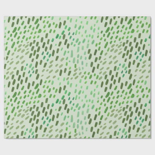 Papier Cadeau Painted Dots Pattern – Hand-Painted Abstract Brush (Plat)