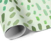 Papier Cadeau Painted Dots Pattern – Hand-Painted Abstract Brush (Coin rond)