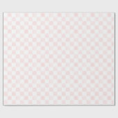 Papier Cadeau Painted Pink and White Check Checkerboard Pattern (Plat)