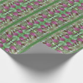 Papier Cadeau Paire de fleurs d'orchidée rose Lady Paire personn (Coin)