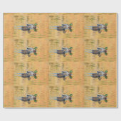 Papier Cadeau Paire de Mallards (Plat)