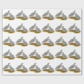 Papier Cadeau Paire de perdrix de Chukar (Plat)