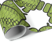 Papier Cadeau Paisley Character pour le robot Android™ (Coin rond)