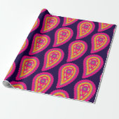 Papier Cadeau Paisley coloré (Déroulé)
