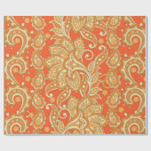 Papier Cadeau Paisley Floral ethnique sans couture Motif. Arabe (Plat)