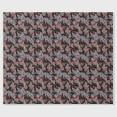 Papier Cadeau Paisley Floral Pattern, Ethnic Arrière - plan. (Plat)