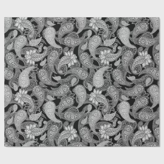 Papier Cadeau Paisley Pattern  (Plat)