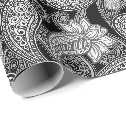 Papier Cadeau Paisley Pattern  (Coin rond)