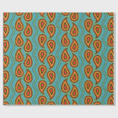 Papier Cadeau Paisley pattern,ornamental fabric texture indian s (Plat)