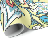 Papier Cadeau Paisley seamless pattern based on the traditional  (Coin rond)