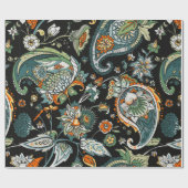 Papier Cadeau Paisley. Un motif sans faille basé sur la traditio (Plat)