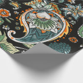Papier Cadeau Paisley. Un motif sans faille basé sur la traditio (Coin)