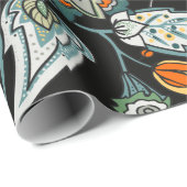 Papier Cadeau Paisley. Un motif sans faille basé sur la traditio (Coin rond)