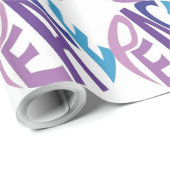 PAPIER CADEAU PAIX (Coin rond)