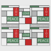 Papier Cadeau Paix, amour, joie (Plat)