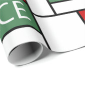 Papier Cadeau Paix, amour, joie (Coin rond)