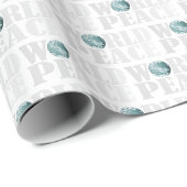 Papier Cadeau Paix mondiale stylée chic moderne simple (Coin rond)