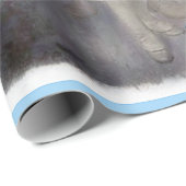 Papier Cadeau Paix sur Terre (Coin rond)