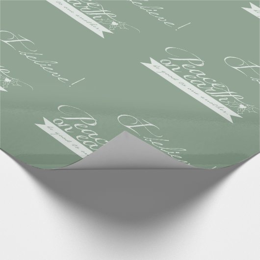 Papier Cadeau Paix sur Terre (Coin)