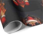 Papier Cadeau Pakpapier met Kersthond – Vrolijkheid in elke vouw (Coin rond)