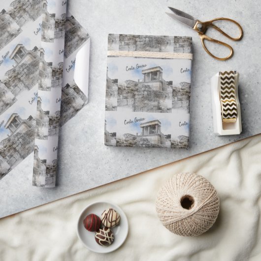 Papier Cadeau Palais Knossos, Héraklion, Crète, Grèce (Artisanat)