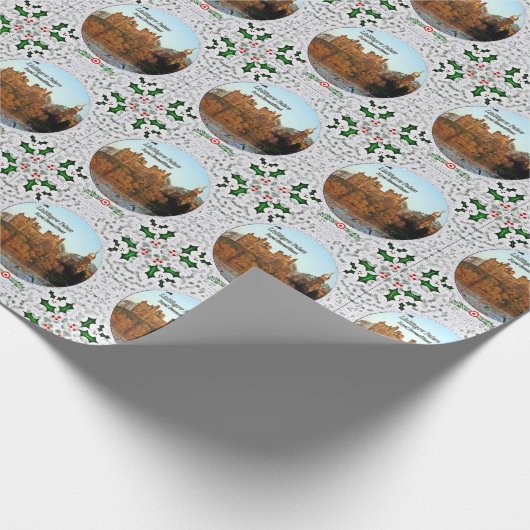 Papier Cadeau Palais Linlithgow - Royal Stewart/Stuart Noël (Coin)