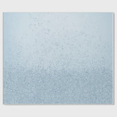 Papier Cadeau Pâle Bleu Faux Paillettes (Plat)