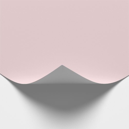 Papier Cadeau Pale Blush Pink Solid (Coin)