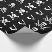 PAPIER CADEAU PÂLE DE PIRATES NOIRES, OBJETS TRAVERSÉS, ÉPINES (Coin)