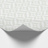 Papier Cadeau Pale Gray Geometric Deco Cube Pattern (Coin)
