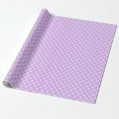 Papier Cadeau Pale Lavender Polka Dot (Déroulé)