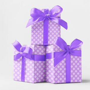 Papier Cadeau Pale Lavender Polka Dot