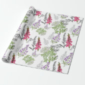 Papier Cadeau Pale violet et rose pastel (Déroulé)