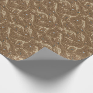 Papier Cadeau Paléontologie