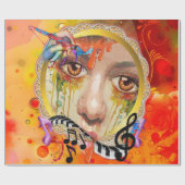 Papier Cadeau Palette Artiste (Plat)