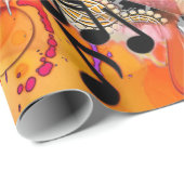 Papier Cadeau Palette Artiste (Coin rond)