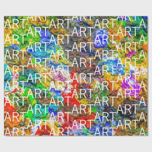 Papier Cadeau Palette de couleurs (Plat)