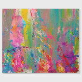 Papier Cadeau Palette de peinture (Plat)