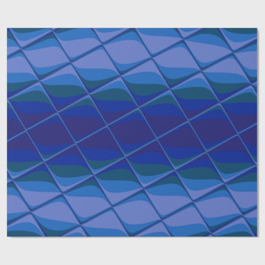 Papier Cadeau palette indigo (Plat)